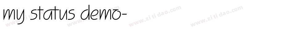 my status demo字体转换